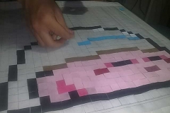 PixelArte de Kirby Durmiendo